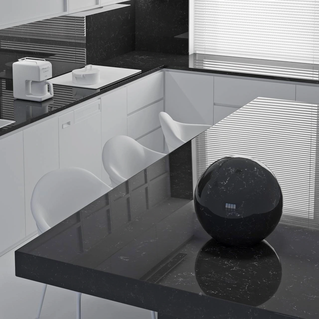Carrara Black — пример работы