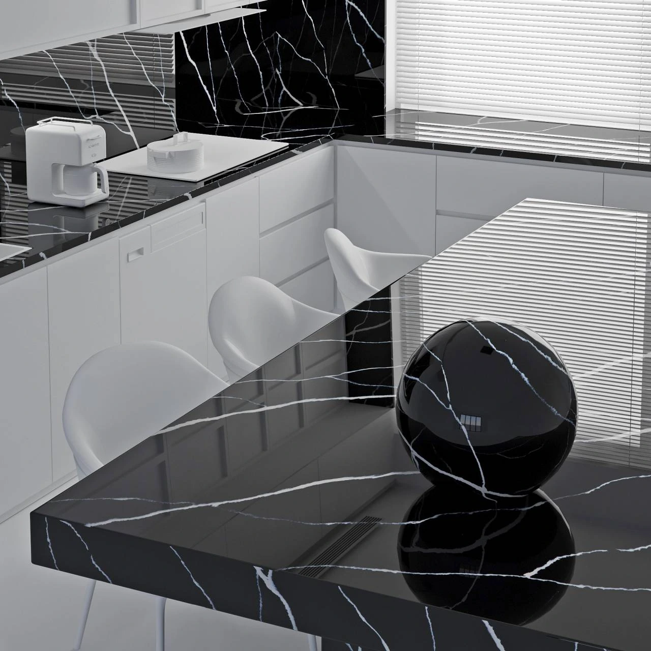Nero Marquina — пример работы