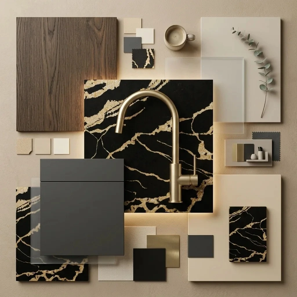 Calacatta Back Gold — пример работы