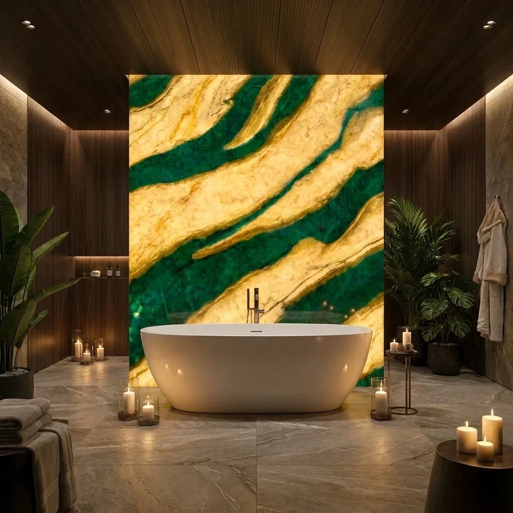 Calacatta Emerald Dreams — пример работы