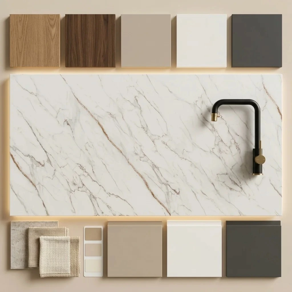 Calacatta Platino Bianco — пример работы