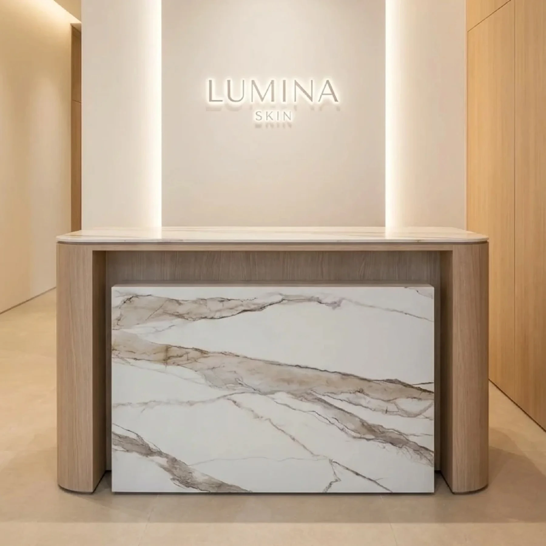 Calacatta Sienna — пример работы