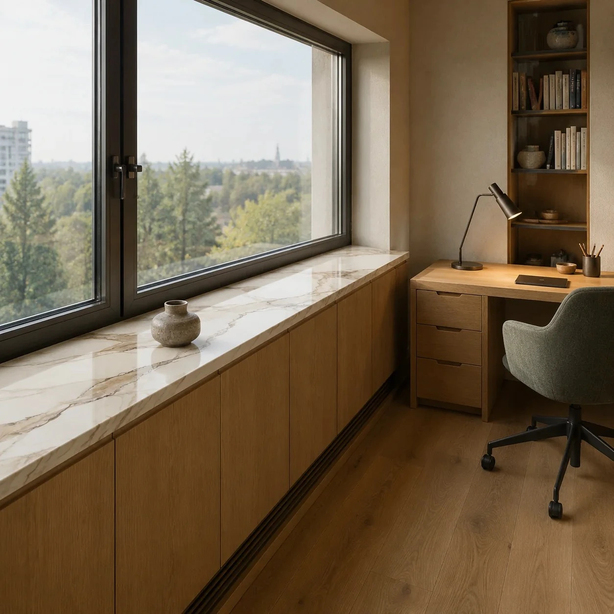Calacatta Sienna — пример работы